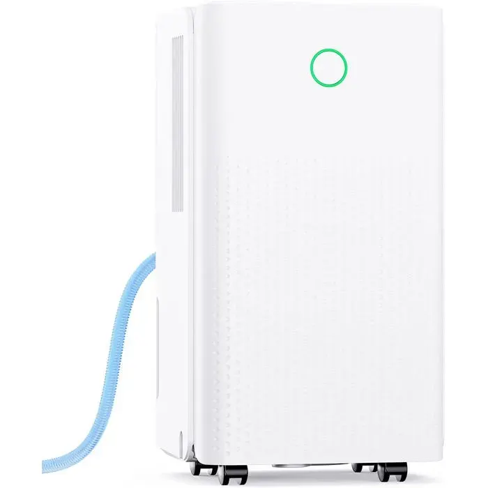 Deshumidificateur 12 L- Déshumidificateurs Électriques Avec Compresseur Et 3 Modes Réservoir 2200Ml Drainage Continu Minuterie 2