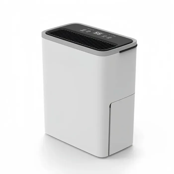 Déshumidificateur 12L/Jour Ultra-Fin 170mm Silencieux 35-42dB 2.5L Écran Tactile Minuterie 0-24h – Blanc