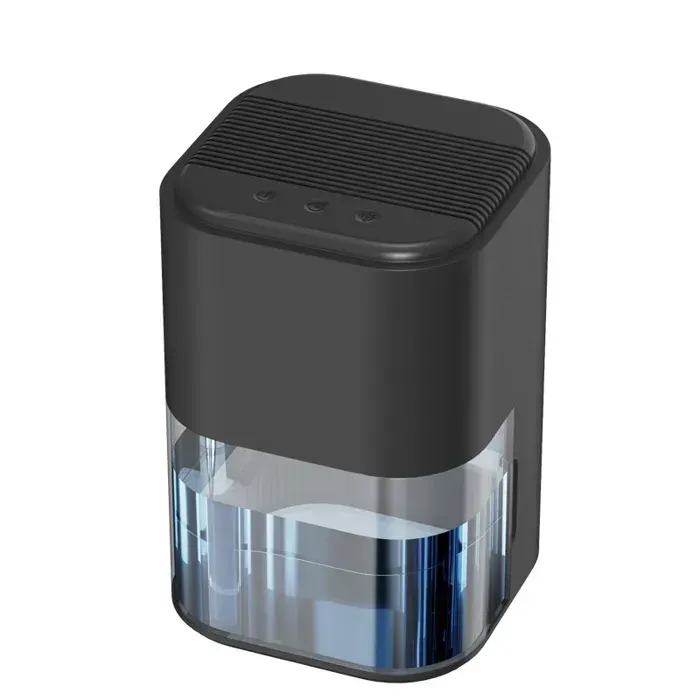 Déshumidificateur 2 litres éclairage RGB fonctionnement silencieux arrêt automatique lorsque le réservoir est plein noir