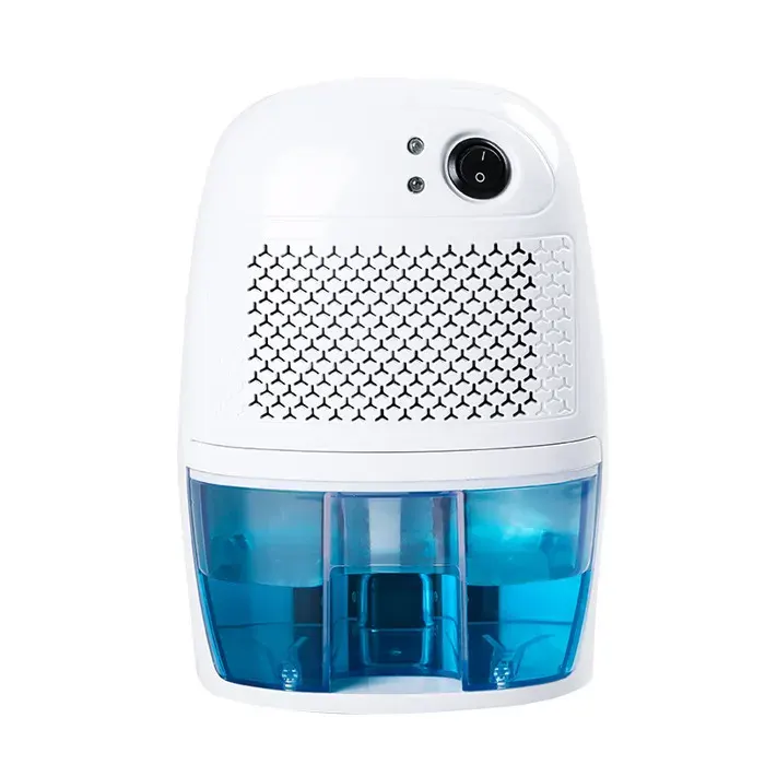 Déshumidificateur 800 ml 250 ml/jour 35 dB arrêt automatique lorsquil est plein portable 145 x 120 x 220 mm blanc