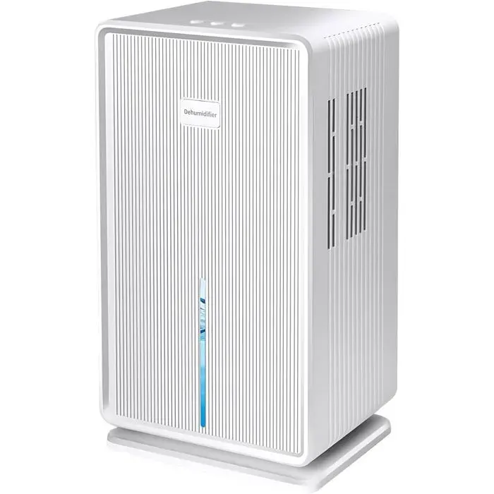 Déshumidificateur Air 1L/T (3L) Absorbeur Humidité Electriquesous Sous 40 Db Pour 30M²-70M² Salle Bain Appartement Sous-Sol Avec