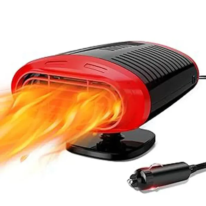 Déshumidificateur chauffage voiture - 1 pièce Rouge 12V 150W ventilateur portable - Couleur rouge Étiquette