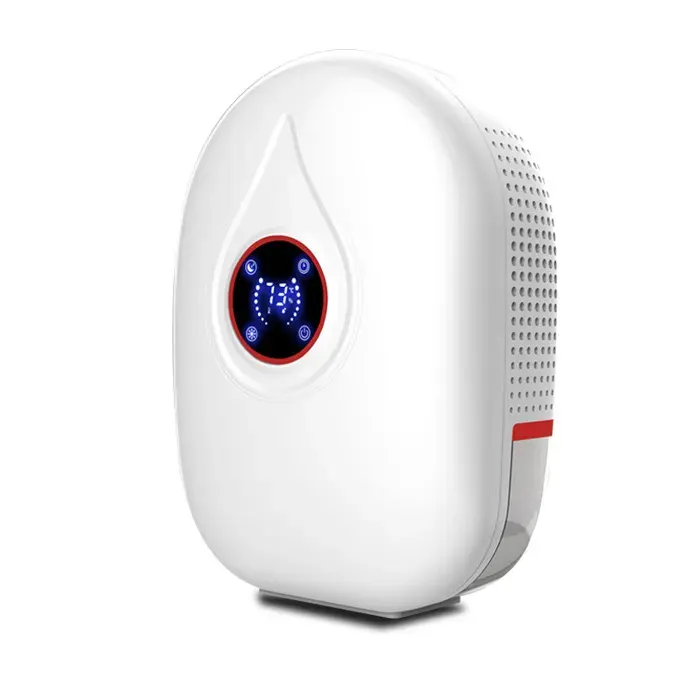 Déshumidificateur compact avec télécommandedrainage continu et arrêt automatiqueanti-humidité pour chambre