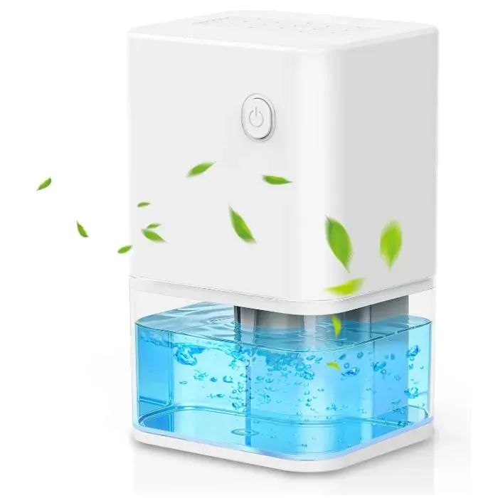 Deshumidificateur d Air Anti Moisissure 500ML Éco Electrique Déshumidificateurs Maison Compact Silencieux et Efficace avec Arrêt