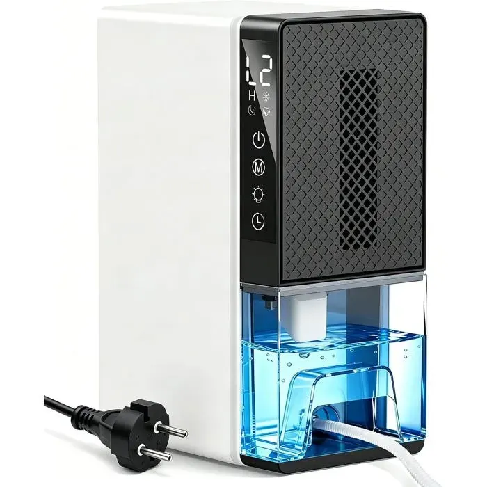 Deshumidificateur D’Air Electrique 23L 64W Absorbeur Humidité 500Ml/Jour