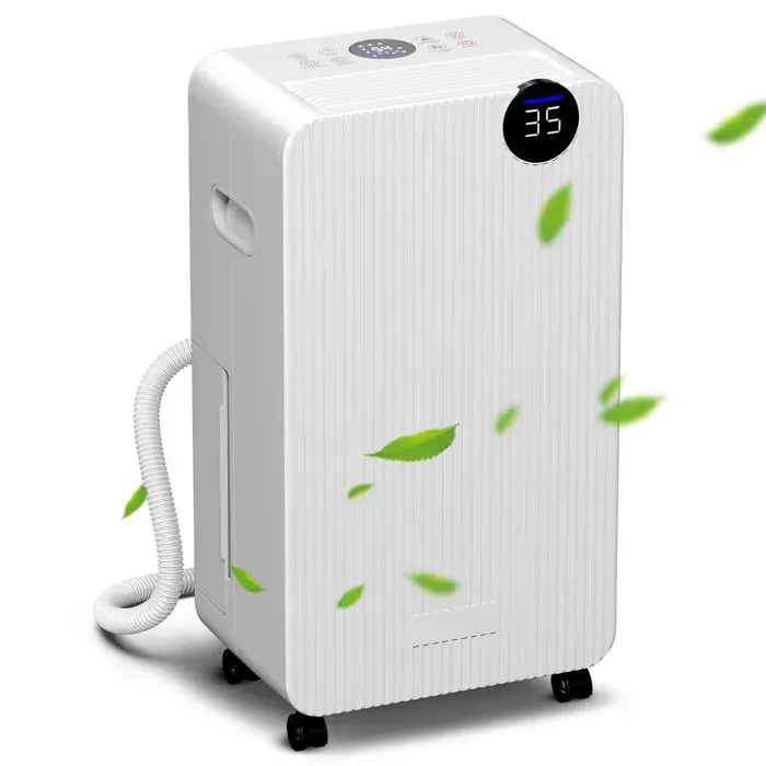 Déshumidificateur dAir 12L/J Réservoir 21L LED Minuterie 24H Mode Nuit 33dB R290 pour Pièces 12-25m²