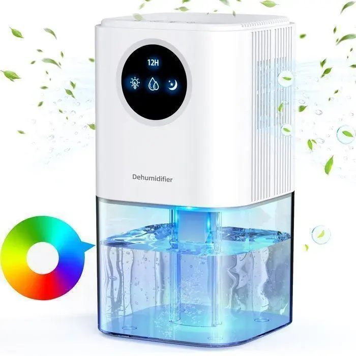 Déshumidificateur dair 1700 mldéshumidificateur anti-moisissure portableSilencieux350ml/jourfonction minuterieBlanc