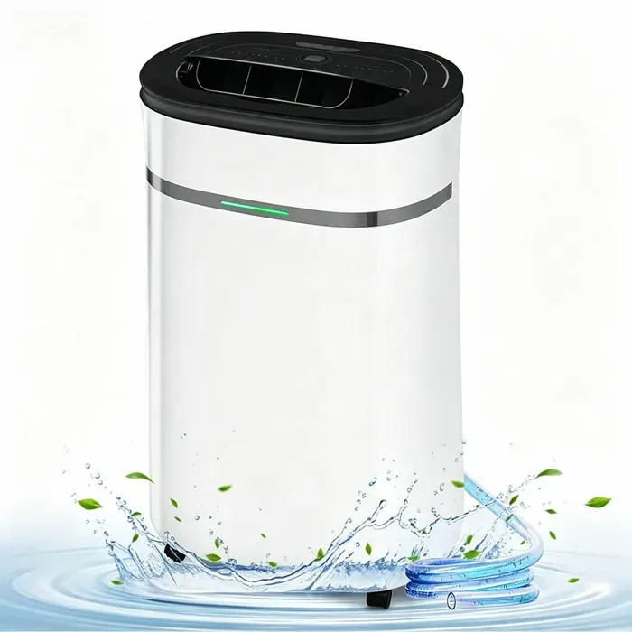 Déshumidificateur dair 20L/jour Déshumidificateur de Chambre Ultra-silencieux Contrôle Mode AUTO Indicateur humidité Minuterie 24H