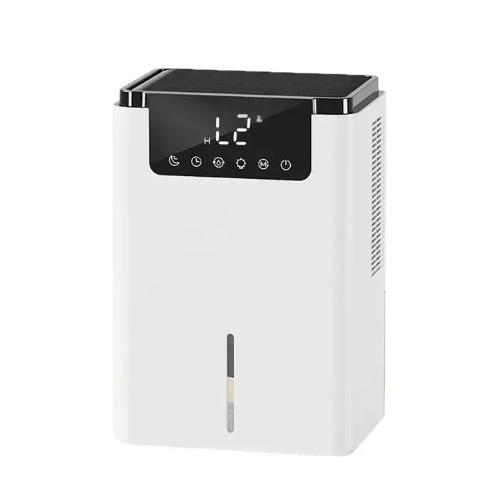 Déshumidificateur dAir 2L 700 ml/Jour 60W 3 Modes de Déshumidification Minuterie Dégivrage Automatique LED 7 Couleurs