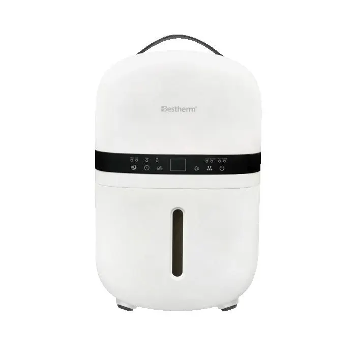 Déshumidificateur dair 5L/ jour - BESTHERM - NOVA - Fonction purificateur dair - Filtre à charbon anti-odeurs - Minuterie 24h