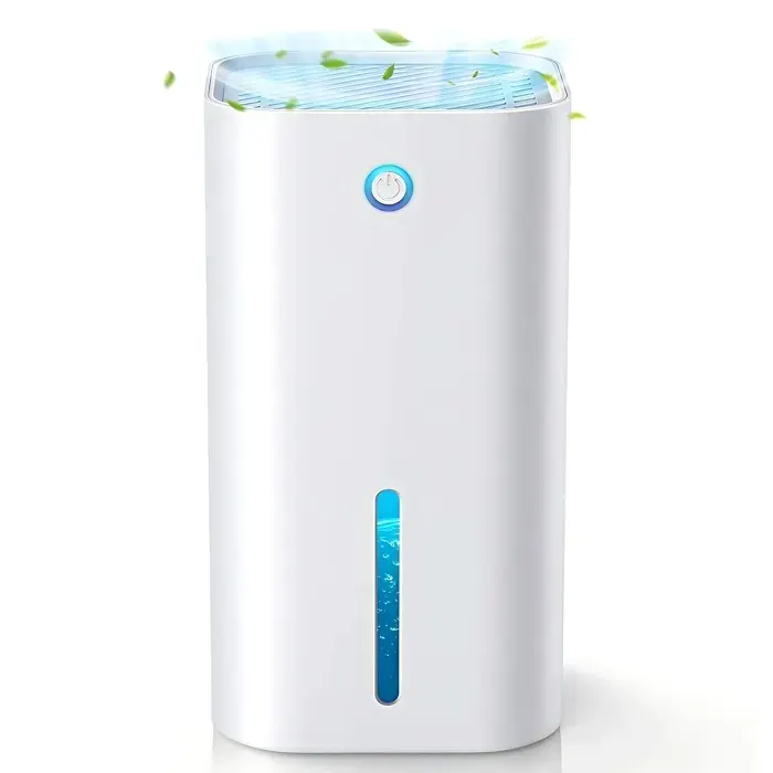 Déshumidificateur dair 850ML Deshumidificateur Electrique Silencieuse Arrêt Automatique Pour Salle de Bain et à la Chambre
