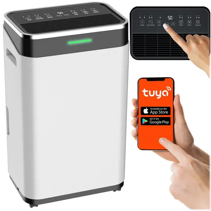 Déshumidificateur dair à compresseur - BERDSEN - BD-533 - 25 L/24h - Wi‑Fi - Réservoir 65 L