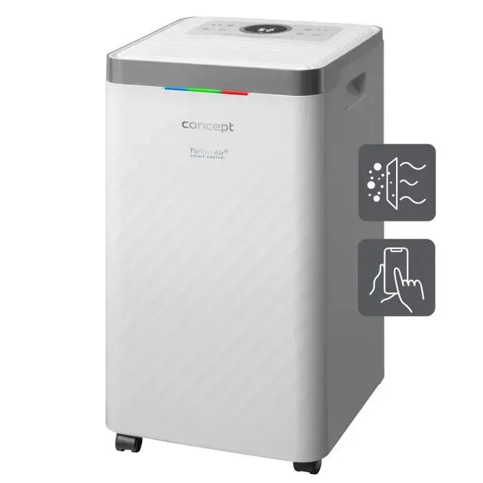 Déshumidificateur dair Concept OV2012 - Capacité 12L/24H - Purificateur dair - Quadruple filtration