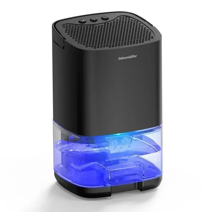 Déshumidificateur dair - EdenDirect -1000 ml- déshumidificateur anti-moisissure portable-350ml/jour- Lumières LED