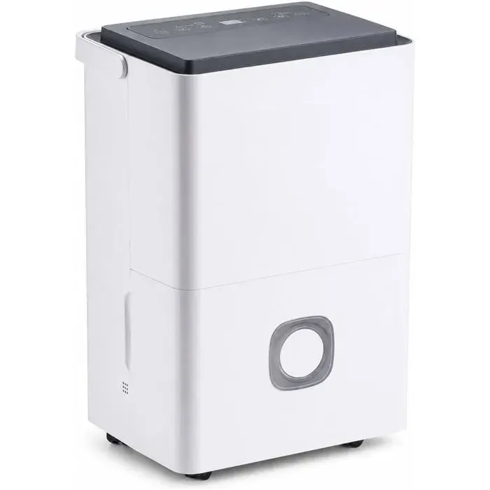 Déshumidificateur DAir Électrique 65L/Jour: Portable Drainage Continu Minuterie 24H Compact Et Silencieux Humidité Absorbeur Anti