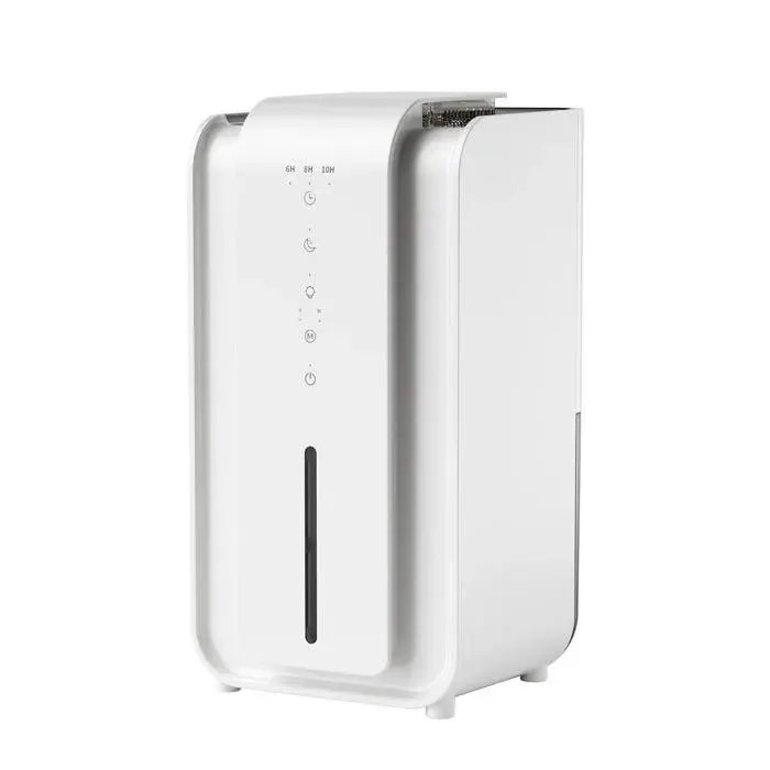 Déshumidificateur dAir Intelligent Compact Tactile Silencieux Minuterie Grand Réservoir 1.5L Dégivrage Lumière Douce
