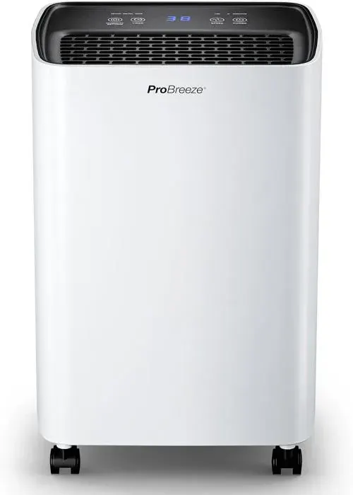 Déshumidificateur dair - Pro Breeze - 6L/jour - Compresseur puissant - Minuterie 24h - Économie dénergie