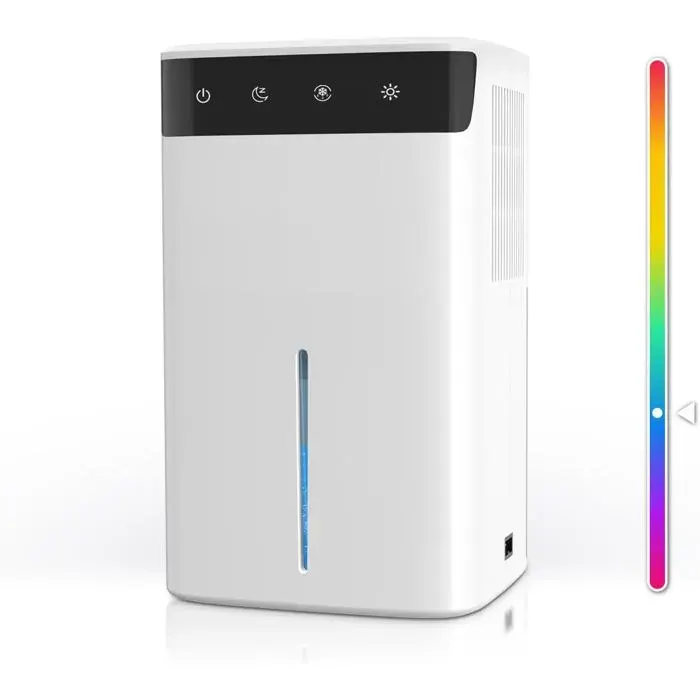 Déshumidificateur Électrique 26L - Pour Cave Salle De Bain & Chambre JusquÀ 32M² Fonction Silencieuse Led Rgb Arrêt Auto & Mo