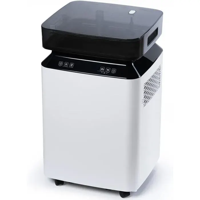 Déshumidificateur Électrique Grande Capacité: 80L/Jour Grande Capacité Couvre 170M² Pompe De Relevage Double Ventilation Silenc
