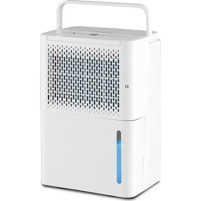 Déshumidificateur Électrique Silencieux - RELAX4LIFE - 12 L/Jour - 15 m2 - Réservoir dEau 22L - Fonction de Dégivrage Automatique