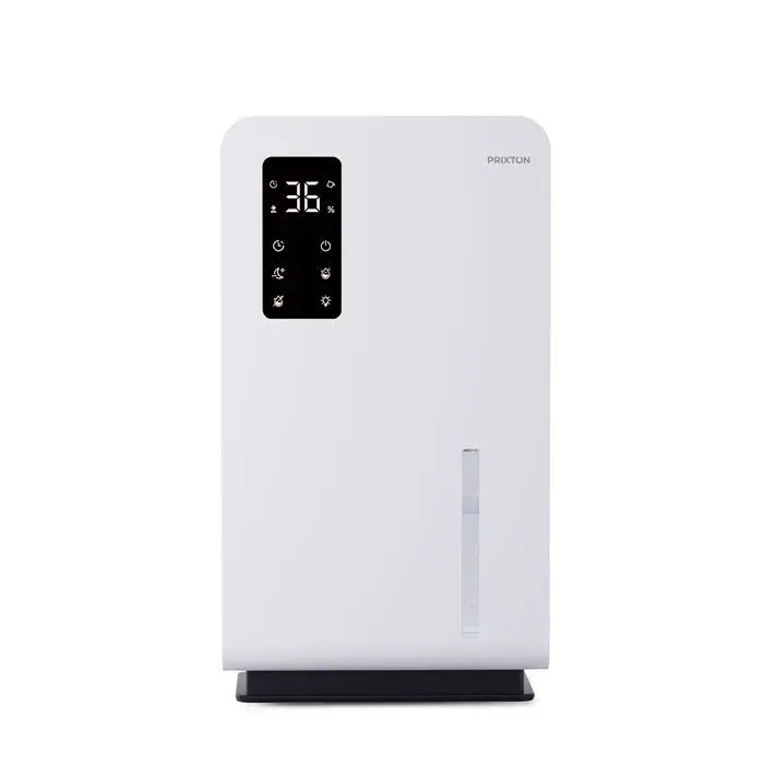 Déshumidificateur et Purificateur PRIXTON Aura Système Thermoélectrique Régulation Automatique Mode Nuit Capacité 3L