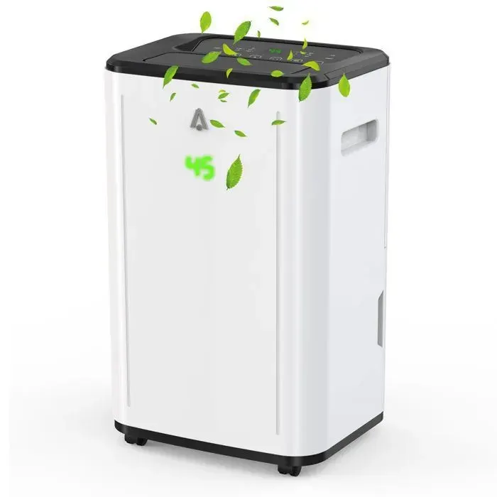 Déshumidificateur Garvee ultra-silencieux 30L/j – Cuve 6L affichage LED programmation 24h et évacuation directe automatique