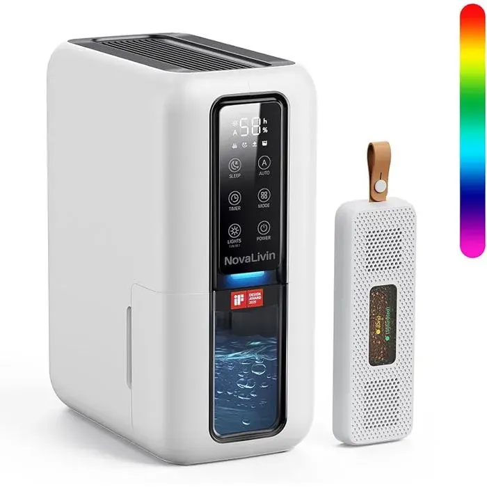 Déshumidificateur Maison 1000ml Intelligent Ultra-Silencieux Compact Sécurité Maximisée black DESHUMIDIFICATEUR D AIR