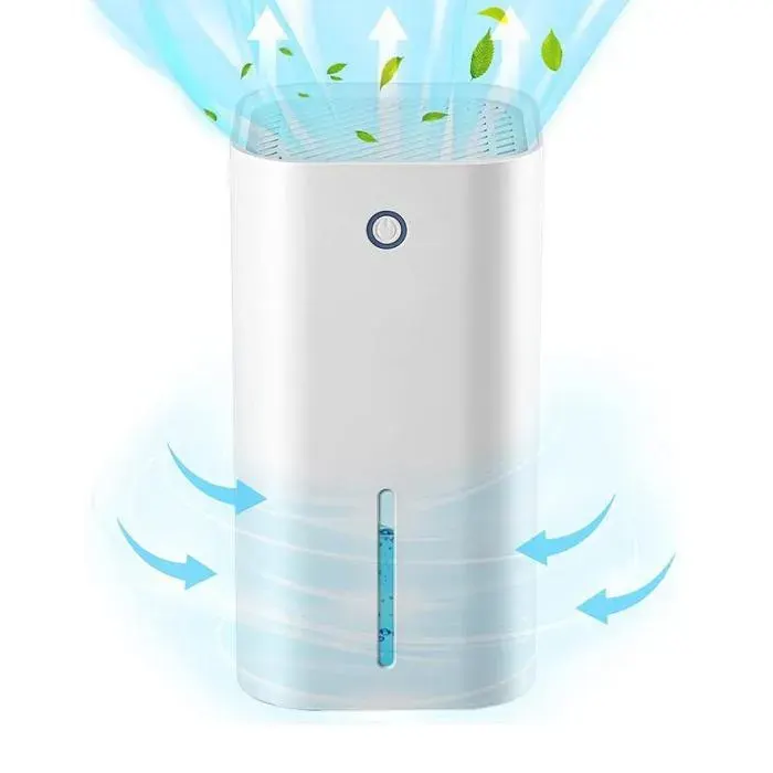 Déshumidificateur portable compact silencieux avec réservoir 850 ml pour chambre salle de bain salon