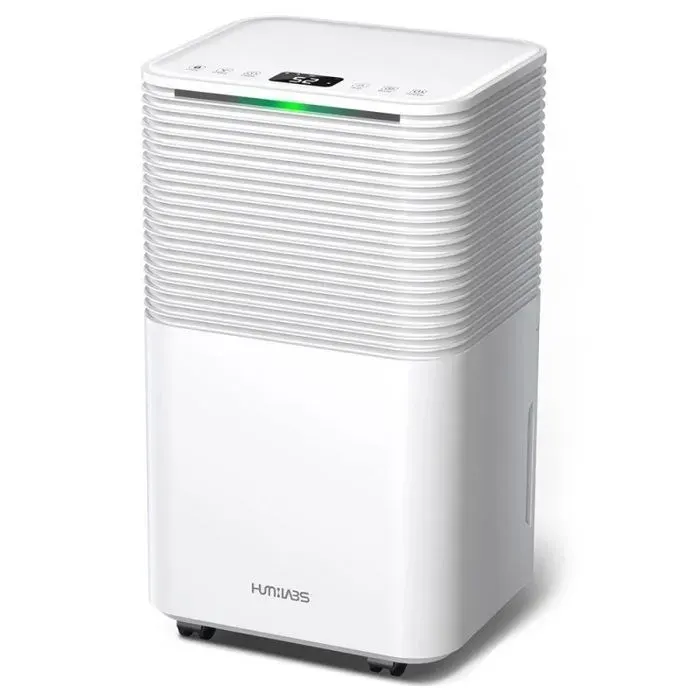 Déshumidificateur Portable HUMILABS 12L Reservoir 2L Silencieux Ecran Tactile LED 3 Modes Minuterie 24h Double Drainage
