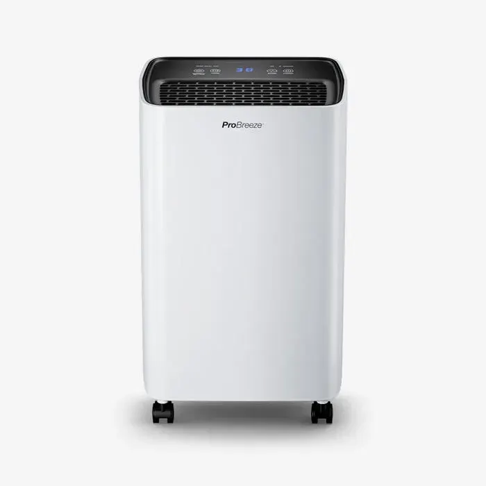 Déshumidificateur - PRO BREEZE - 12L/jour - Compresseur puissant - Faible consommation - Arrêt automatique