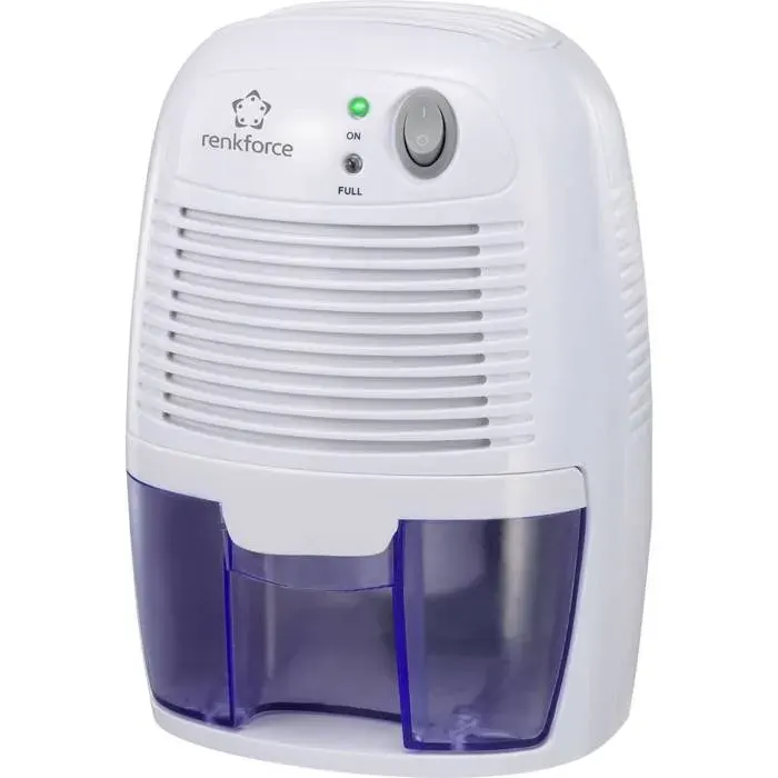 Déshumidificateur Renkforce HD-68W 20 m² 0.011 l/h blanc bleu