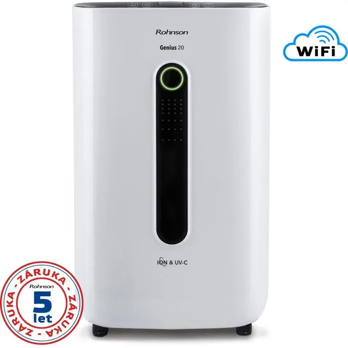 Déshumidificateur - ROHNSON - R-9920 Genius Wi-Fi Health - 20 l/jour - 120 m² - 37 dB
