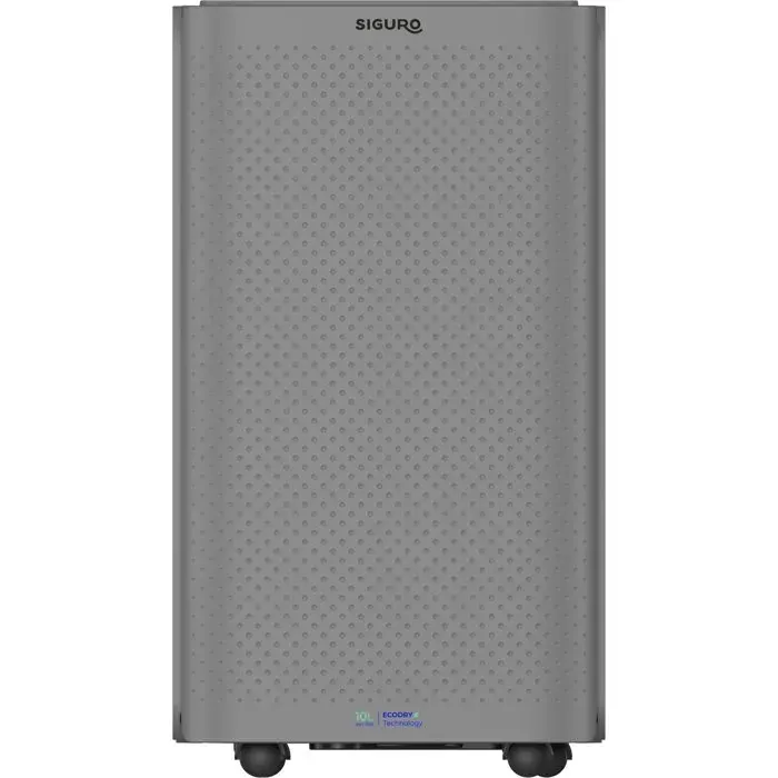 Déshumidificateur - SIGURO - DH-B601Y - 10L/jour - 30 m2 - Filtre nylon lavable