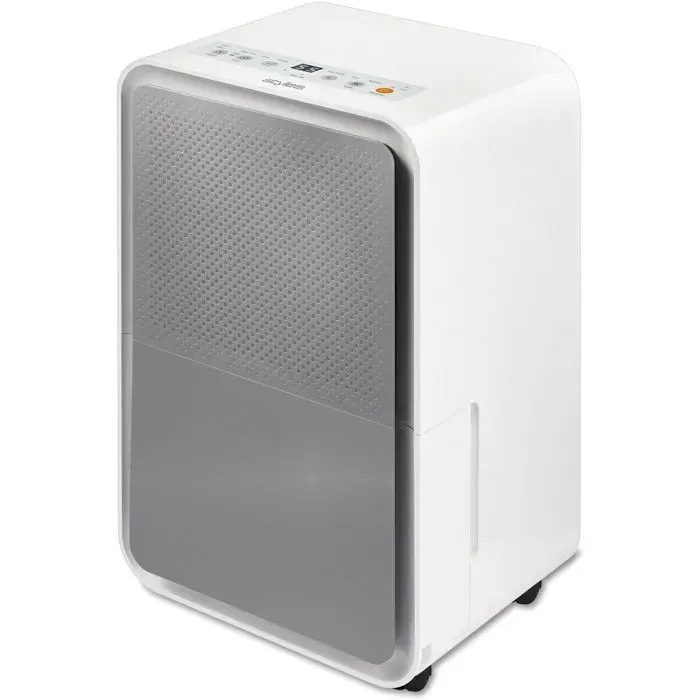 Déshumidificateur - STYLIES - Regulus - Capacité 25 L - Jusquà 12 L /jour - Timer/hygrostat/sèche-linge - Blanc/gris