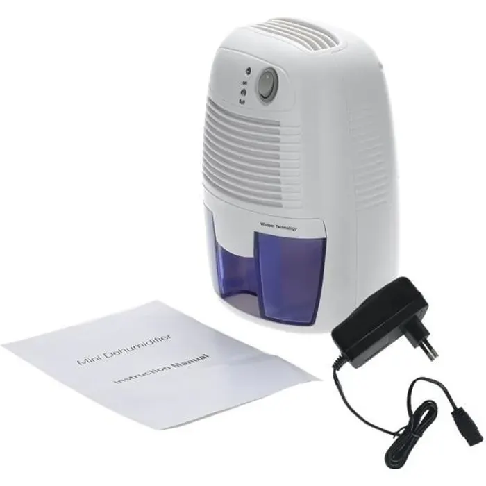Déshumidificateur - TOMTOP - Ultra mini - Technologie Peltier - Absorption 250ml/j - Réservoir 500ml