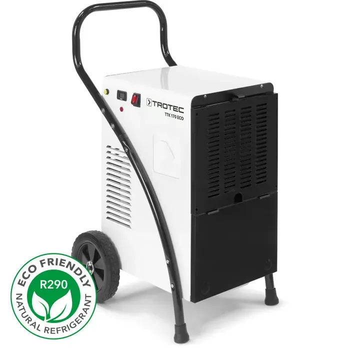Déshumidificateur TROTEC TTK 170 ECO - professionnel 90m2 52l/j. dégivrage