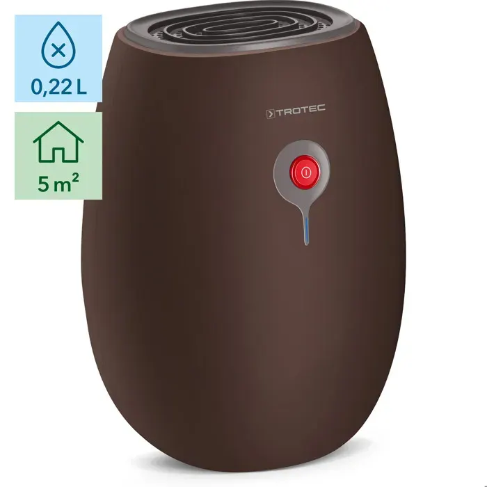 Déshumidificateur TROTEC - TTP 1 E - Capacité max. 220 ml/jour - Pour petits espaces