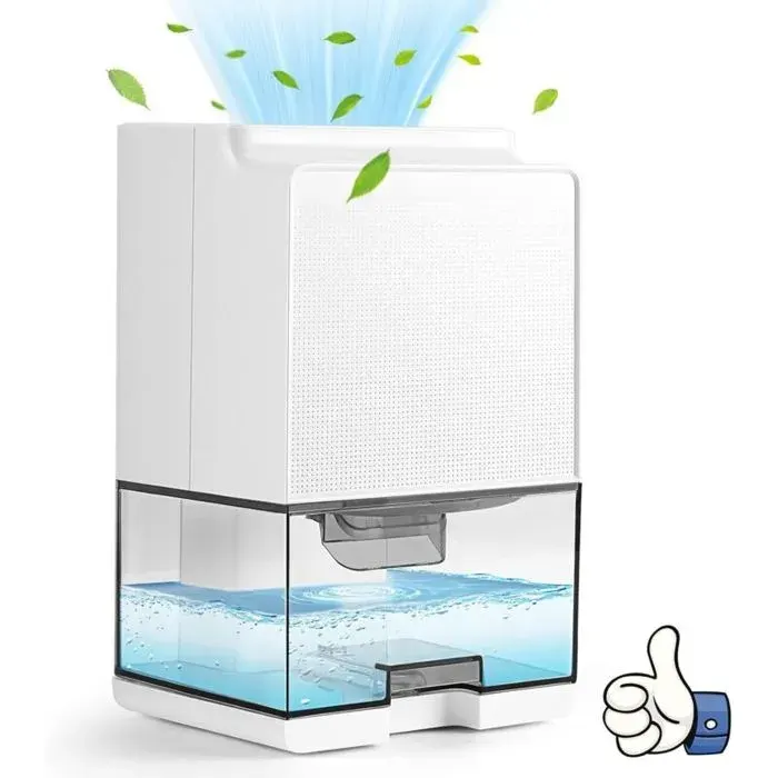 Deshumidificateurs la Maison 1000M Déshumidificateur DAir Arrêt Automatique et Lumière LED Dégivrage Automatique Deshumidificate