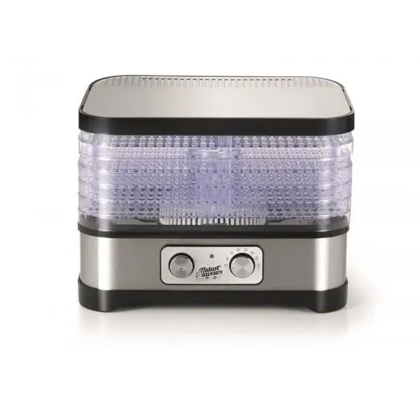 Déshydrateur à aliments compact - NATURE & SAVEURS - D5MECA - 400W - Thermostat variable - 5 plateaux