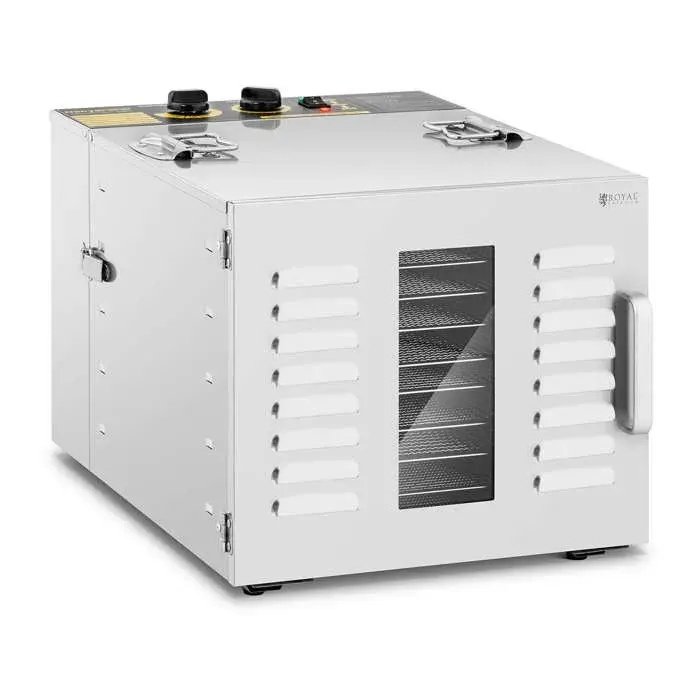 Déshydrateur Alimentaire 10 Étages Séchoir Pour Légumes Fruits Jerky Inox 1000w