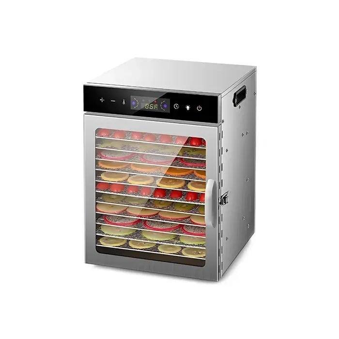 Déshydrateur Alimentaire - Déshydrateur Alimentaire électrique 12 plateaux - 800W - Minuterie 24H -Température réglable(30~90℃)
