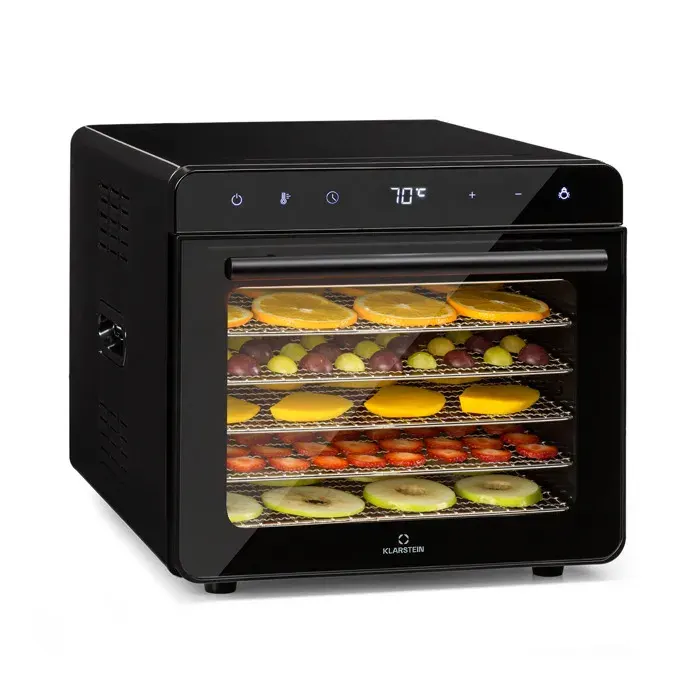 Déshydrateur alimentaire Klarstein Shaftesbury 700W - minuterie - 30-85°C - Noir