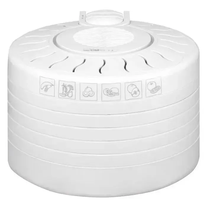Déshydrateur - CLATRONIC - DR 2751 Blanc - 5 niveaux empilables - 35 kg daliments - 250 Watt
