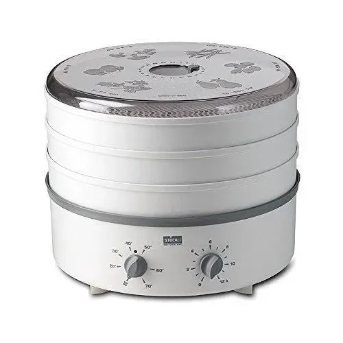 Déshydrateur - STÖCKLI - 0076.70 - 600 W - Minuterie - 3 grilles en plastique — coloris Blanche