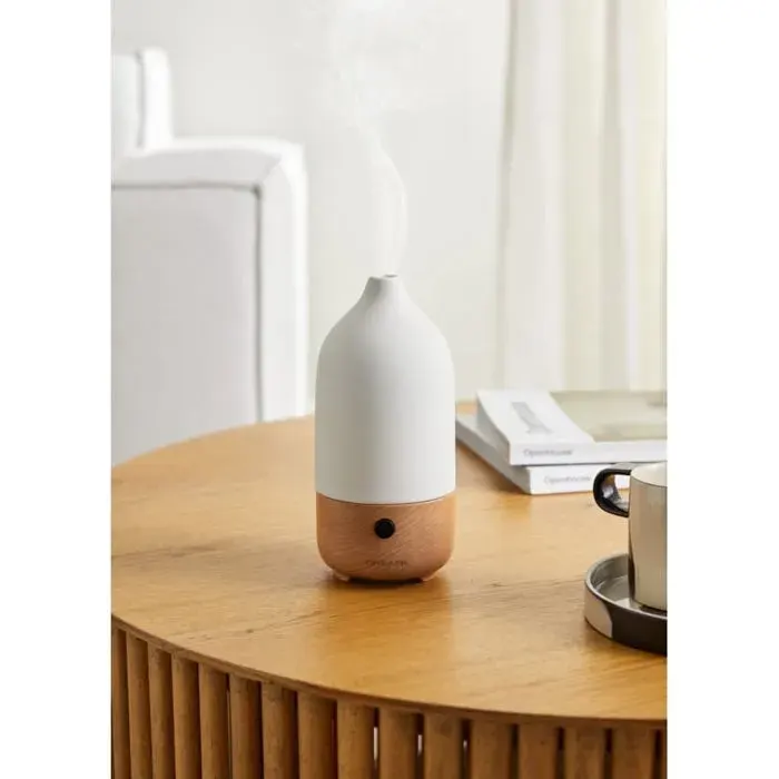 Diffuseur darômes - Create - Aroma Ceramic - 100ml - LED 7 couleurs - Finitions céramique