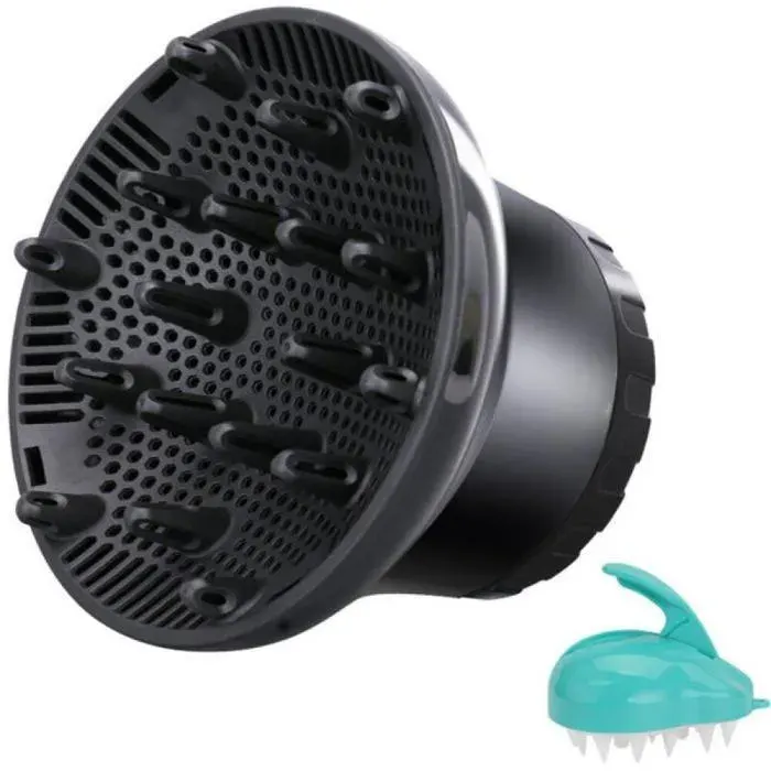 Diffuseur de Cheveux - KZQ - Universel - Réglable - Noir - Pour Cheveux Bouclés