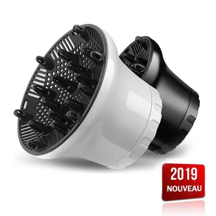 Diffuseur de cheveux universel pour sèche-cheveux professionnels - Blanc - Mixte Blanc YYV