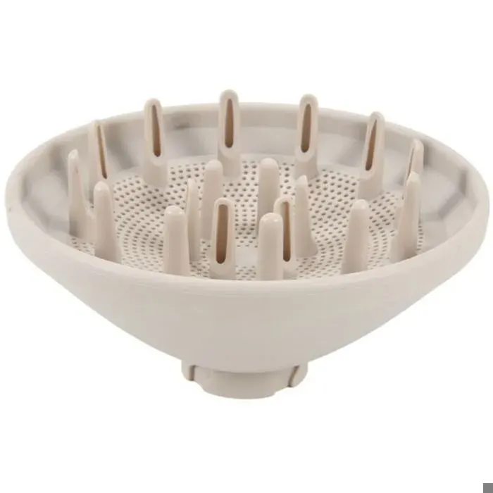 Diffuseur pour sèche-cheveux – pour FlexStyle – avec pointes longues – pour boucles naturelles et cheveux doux – blanc crème
