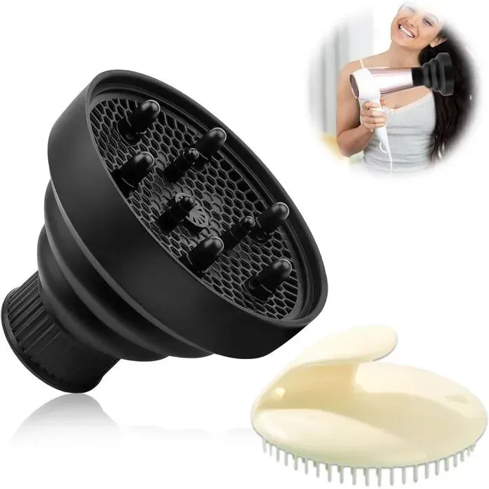 Diffuseur Seche Cheveux Diffuseur Boucle PliableSeche Cheveux Diffuseur Boucle Embout Seche Cheveux Boucle Avec Brosse