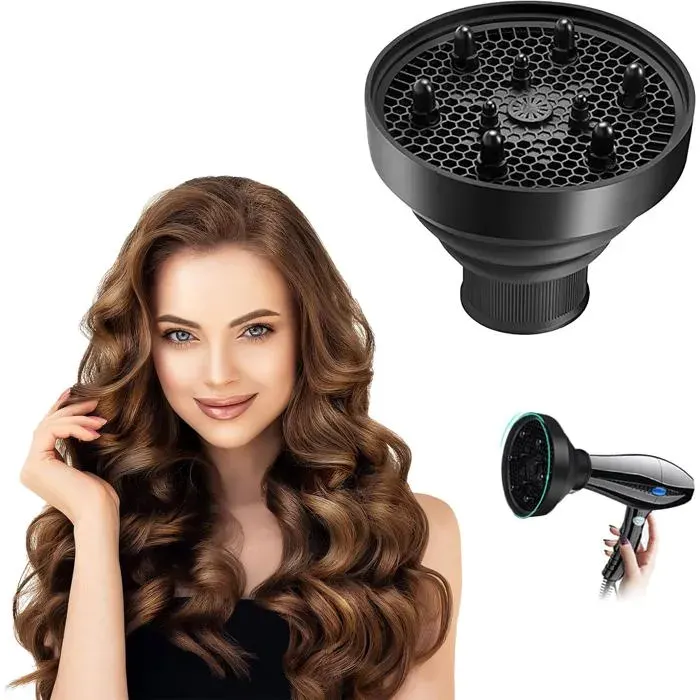 Diffuseur Universel Pour Sèche-Cheveux Embout Seche Cheveux Boucle Buse Diffuseur Pour Sèche-Cheveux Diffuseur Cheveux Bouclés